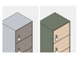 Armadio modulare portacellulare 10 caselle cm. 23x22x189h