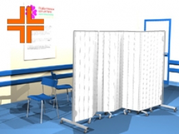 Pannello divisorio CLIPPER "laminato" - cm 65x195h