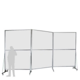 AQ60.30P richiedi preventivo - Separè autostabile ALA QUINTA Separè autostabile ALA QUINTA "alveolare" - cm 600x300h (3 elementi) - Separè autostabile ALA QUINTA