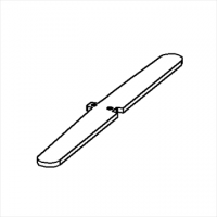 KIT MACRO "alveolare" cm.450x200h (n.3.pannelli cm. 150x200h) con 4 basi dritte rastremate