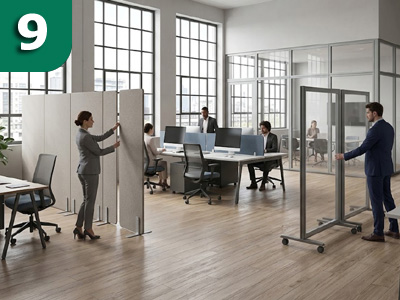 Comfort & Postazioni Ufficio-Quali divisori scegliere per uffici, aziende e ambienti professionali?