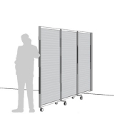 Separè a parete ALA ROTOFOOT LIGHT "alveolare" - cm 305x190h (3 elementi) - Separè a parete ALA ROTOFOOT LIGHT 