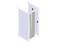Tenda di cotone con 15 occhielli