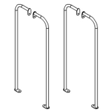 CRMM richiedi preventivo - Maniglioni per separè CLIPPER ROLLER (Kit 4 pezzi) Maniglioni per separè CLIPPER ROLLER (Kit 4 pezzi) - Maniglioni per separè CLIPPER ROLLER (Kit 4 pezzi)