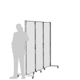 CR03L richiedi preventivo - Separè autostabile CLIPPER ROLLER Separè autostabile CLIPPER ROLLER "laminato" - cm 211x193h (3 elementi) - Separè autostabile CLIPPER ROLLER