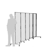 CR05L richiedi preventivo - Separè autostabile CLIPPER ROLLER Separè autostabile CLIPPER ROLLER "laminato" - cm 341x193h (5 elementi) - Separè autostabile CLIPPER ROLLER