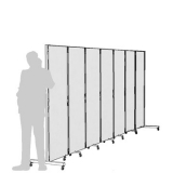 CR07L richiedi preventivo - Separè autostabile CLIPPER ROLLER Separè autostabile CLIPPER ROLLER "laminato" - cm 471x193h (7 elementi) - Separè autostabile CLIPPER ROLLER