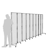 CR09L richiedi preventivo - Separè autostabile CLIPPER ROLLER Separè autostabile CLIPPER ROLLER "laminato" - cm 601x193h (9 elementi) - Separè autostabile CLIPPER ROLLER