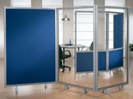 Pannello divisorio ALA "laminato"  dotato di coppia piedi AAP02 - cm. 65x180h 