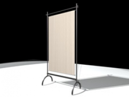 Pannello divisorio ARTE' con tessuto - cm 65x182h