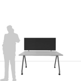 Schermo divisorio fonoassorbente TXT "desk" - cm 140x50h