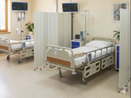 Separè a parete SPARTA LIGHT con superficie in plastica - cm 266x170h (7 elementi) 